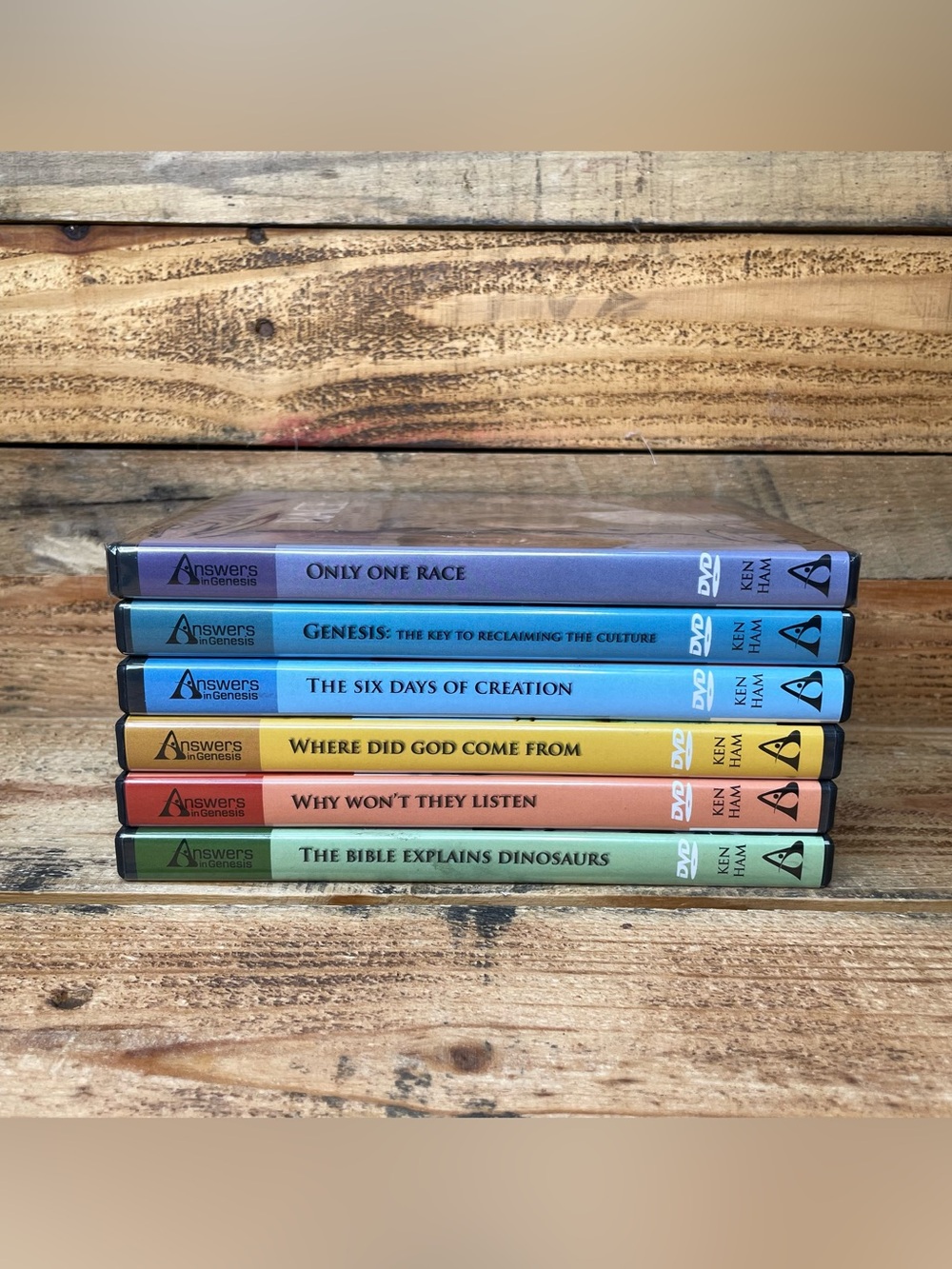 Ken Ham Creation Miniseries DVD Pack Lot Of 6 Genesis Dinosaurs Christian DVDs